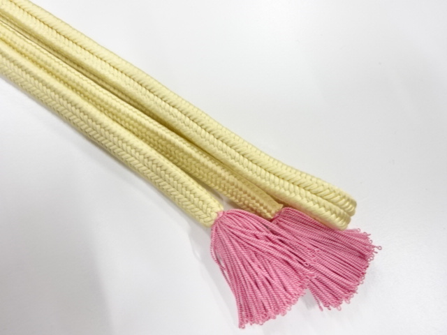  未使用品　正絹　撚り房　手組帯締め